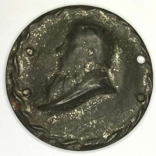 Paul Kruger tin plate badge