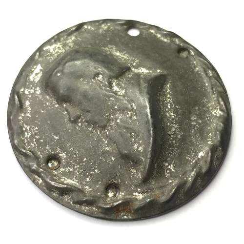 Paul Kruger tin plate badge