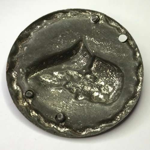 Paul Kruger tin plate badge
