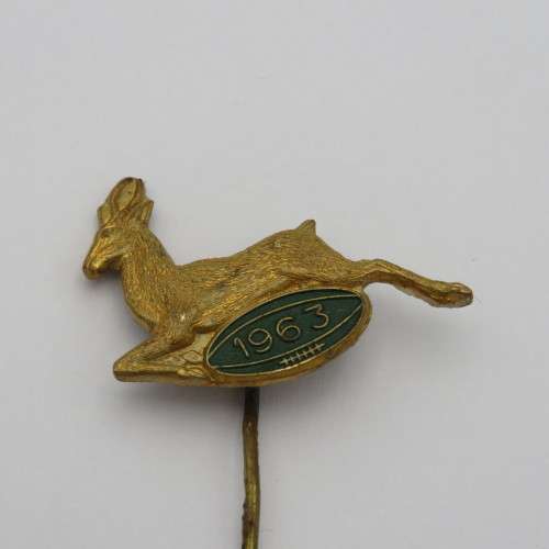 1963 Springbok Rugby tour stick pin badge