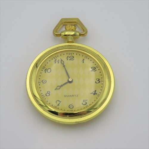 Open face quartz pocketwatch - Needs battery