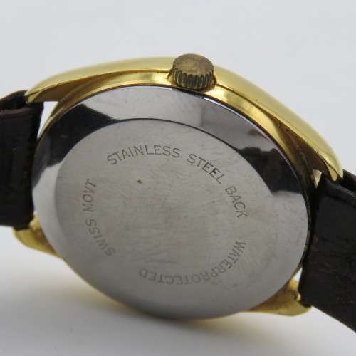 Vintage Tutima Quartz goldplated mens dress watch - Working