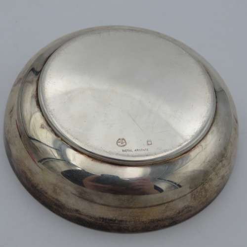 French 1st Marine Infantry Parachute regiment silverplated commemorative bowl