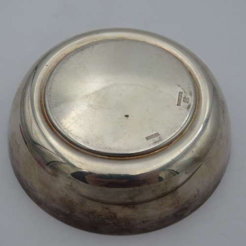 French Commando de Montfort silverplated commemorative bowl