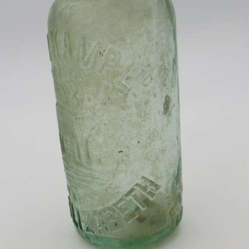 Antique Heinr Kamp Ltd, Port Elizabeth glass soda bottle with marble
