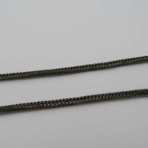 Vintage silverplated necklace with stone - Length 61 cm