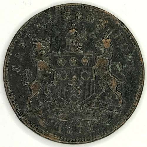 JW Irwin Cape Town Tea merchant and grocer 1879 token - well used