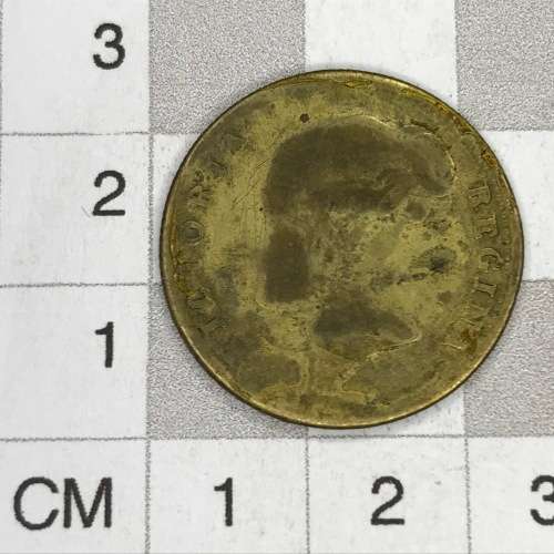 Queen Victoria Regina Brass double headed eagle gaming Token