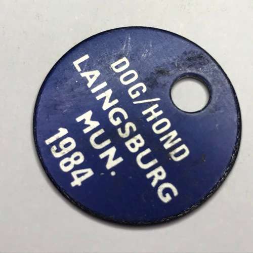 Lot of 40 dog Licenses for different towns - Late 70`s, Early 80`s