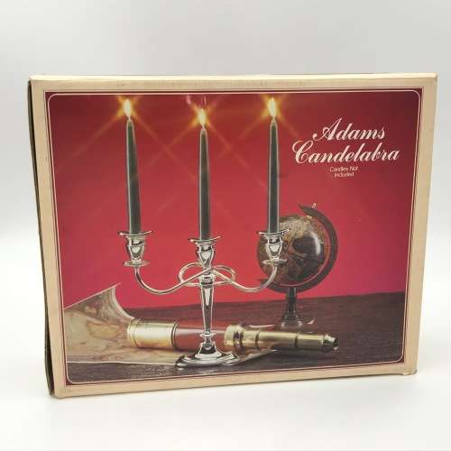 Vintage Silver Plated Candelabra in original box