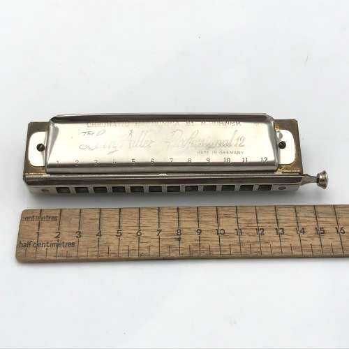 Vintage Hohner Larry Adler Professional 12 harmonica in case