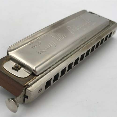 Vintage Hohner Larry Adler Professional 12 harmonica in case