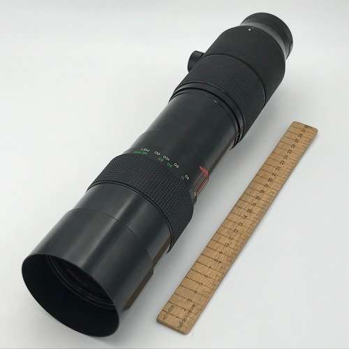 Vivitar 120mm-600mm f  1:5,6-8,0 telephoto 200m lens in case - lens is clean - P/K mount