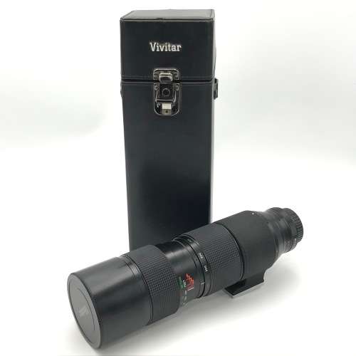 Vivitar 120mm-600mm f  1:5,6-8,0 telephoto 200m lens in case - lens is clean - P/K mount