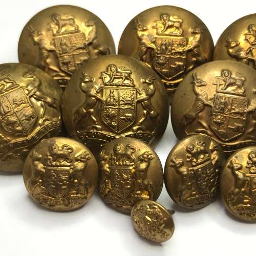 Lot of 13 SA Army uniform buttons