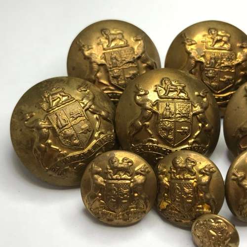 Lot of 13 SA Army uniform buttons