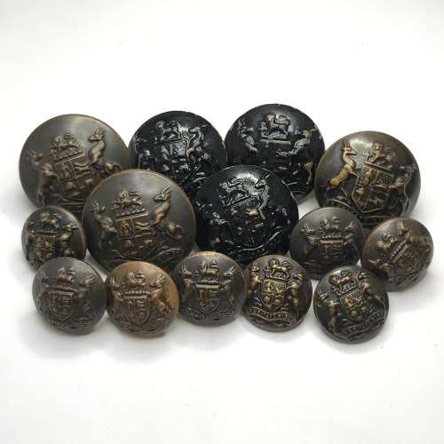 Lot of 14 SA Army uniform buttons