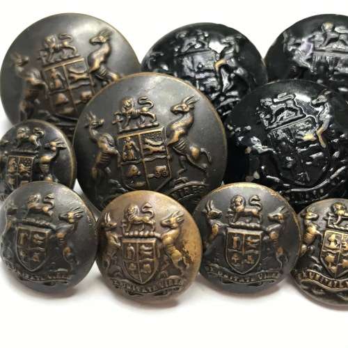 Lot of 14 SA Army uniform buttons