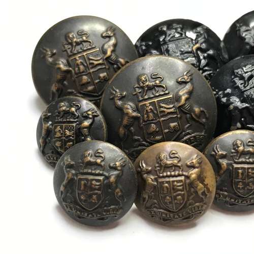 Lot of 14 SA Army uniform buttons