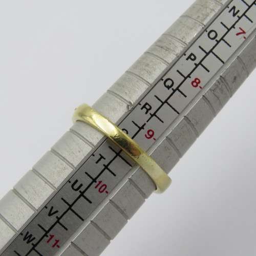 18kt White and yellow gold diamond ring - appr. 0,15ct - Weighs 5,6 g - Size S