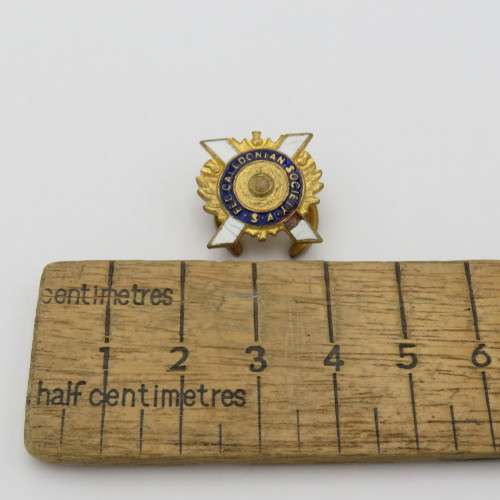 South African FED Caledonian Society button badge