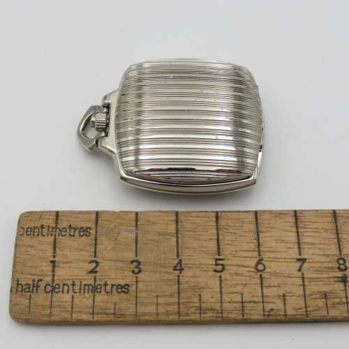 Square full hunter quartz pocketwatch - Needs battery