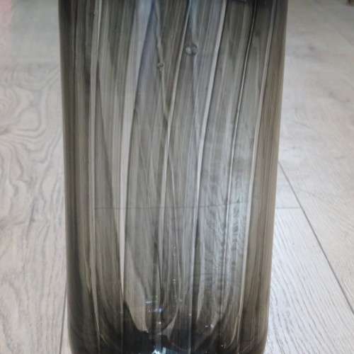 Vintage handmade stained glass flower vase  34 cm High - Opening 14 x 14 cm
