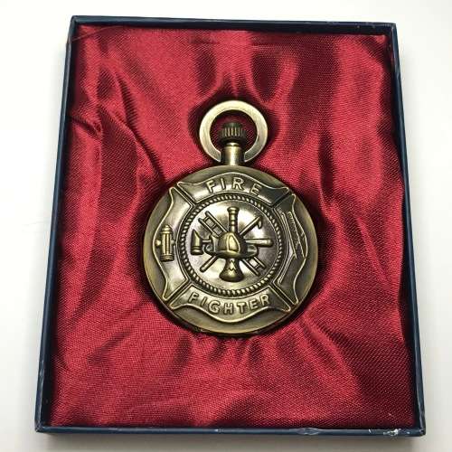 Hull Hunter Fire Fighter Quartz pocket watch - needs battery