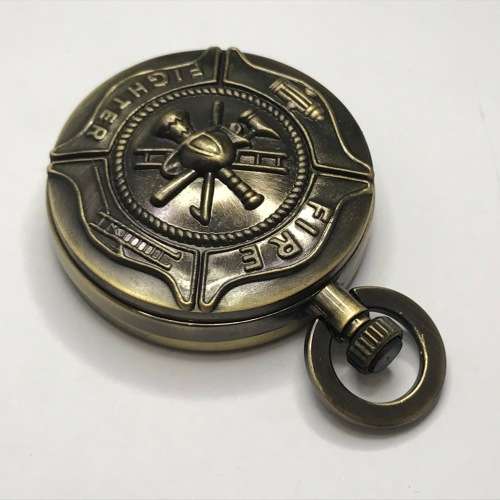 Hull Hunter Fire Fighter Quartz pocket watch - needs battery