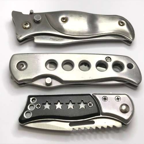 Lot of 3 folding pocket knives