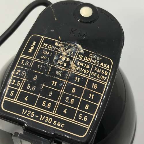 Vintage Agfa Synchro Blitzer flash holder in case