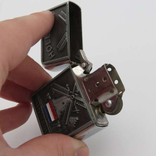 Holland Amsterdam flip top storm pocket lighter