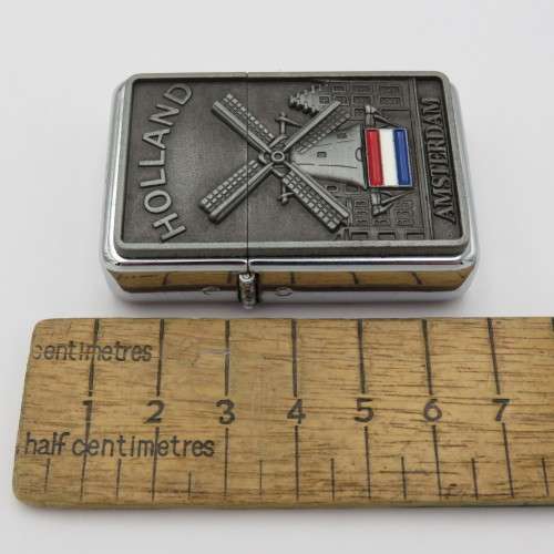 Holland Amsterdam flip top storm pocket lighter