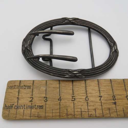 Vintage German 800 silver belt buckle - Weighs 27,5 g