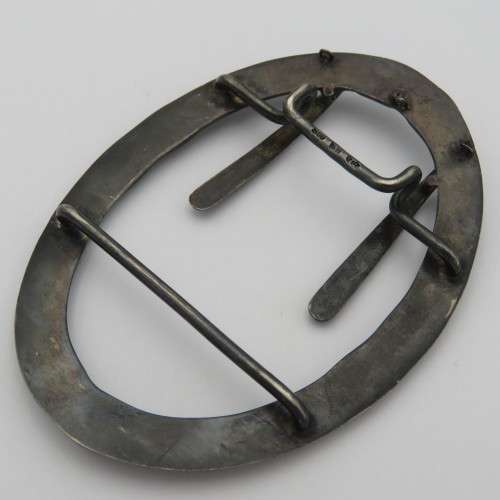Vintage German 800 silver belt buckle - Weighs 27,5 g