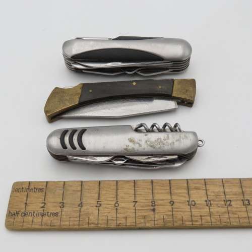 Lot of 3 pocket knives - Some well used