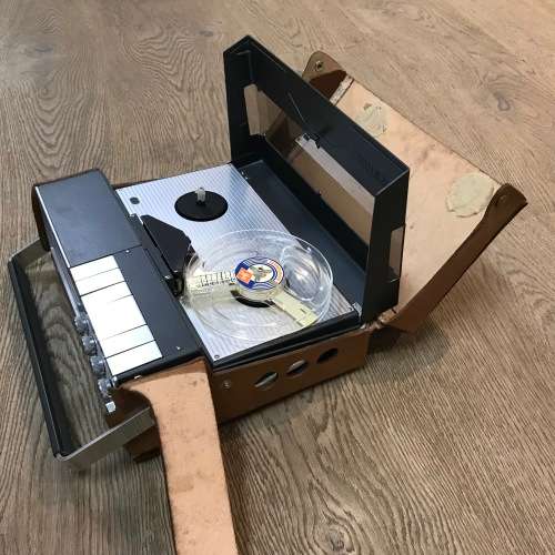 Vintage LIHER 4000 Report - L portable reel to reel player with mic - not working