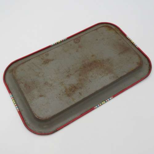 Vintage metal toy tray