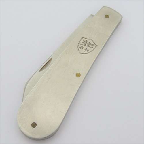 Vintage Joseph Rodgers folding pocket knife with stainless steel handle - Blade well used