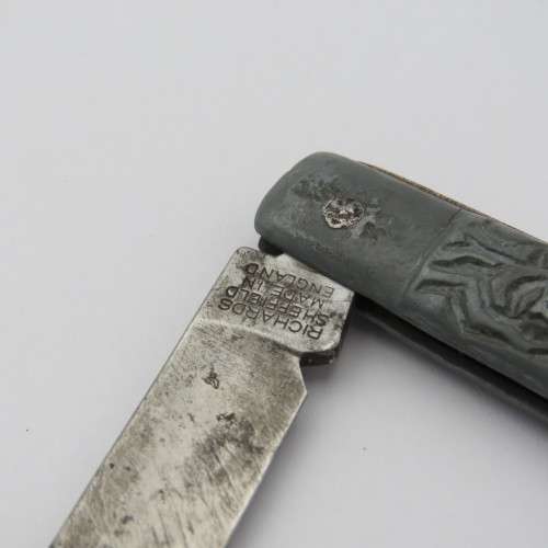 Vintage Richards BEST Tent Mark folding pocket knife - Blade lock is loose