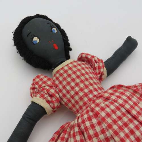 Vintage Black/white flip doll