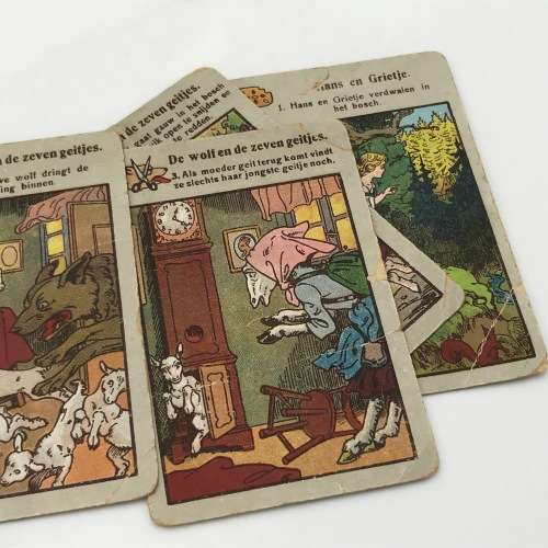Set of 8 Dutch Rhymes story cards - 4 per story