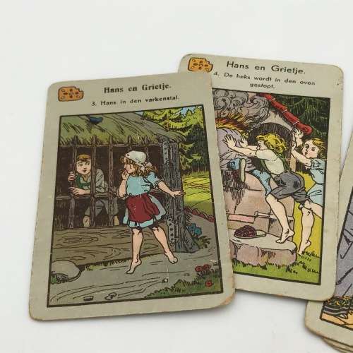 Set of 8 Dutch Rhymes story cards - 4 per story