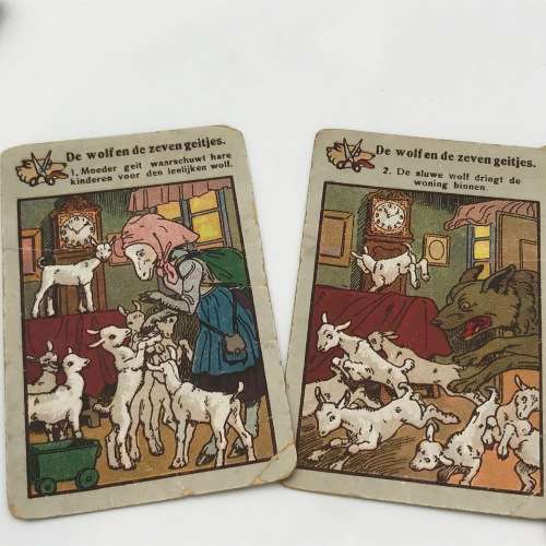 Set of 8 Dutch Rhymes story cards - 4 per story
