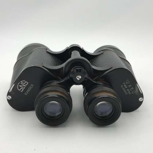 Vintage SNS Ranger 12 x 50 binoculars in case - lenses is clear