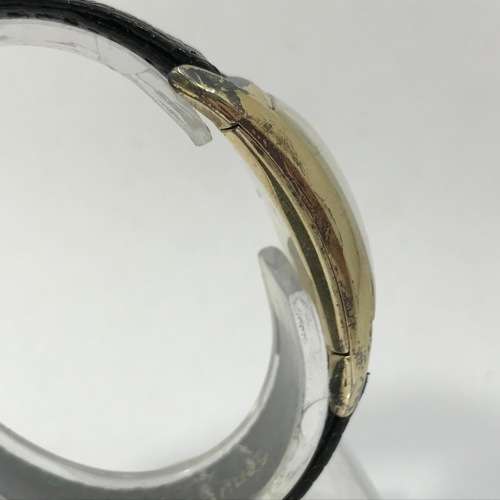 1930`s Gruen Curvex Precision 10kt Gold filled mens watch - rare model - working