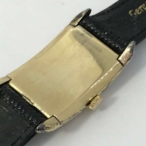 1930`s Gruen Curvex Precision 10kt Gold filled mens watch - rare model - working
