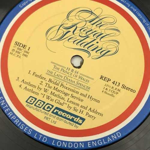 The Royal Wedding Lp vinyl record