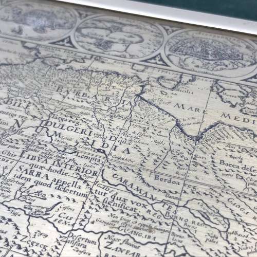 Map of Africa by Willem Blaeu - Limited edition in sterling silver with 22ct gold plating