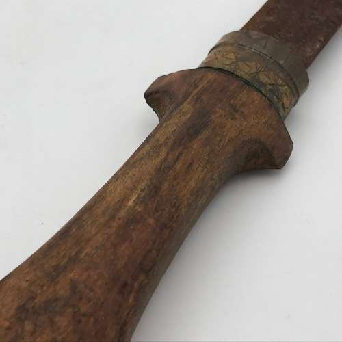 Antique Moroccan Jambya / Koummya dagger with brass sheath
